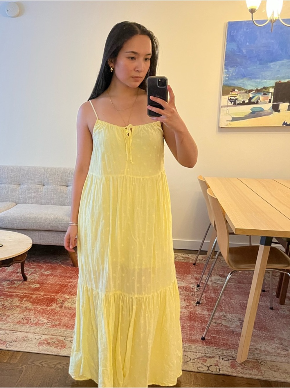 Old Navy Lemon Yellow Spaghetti-Strap Maxi Dress